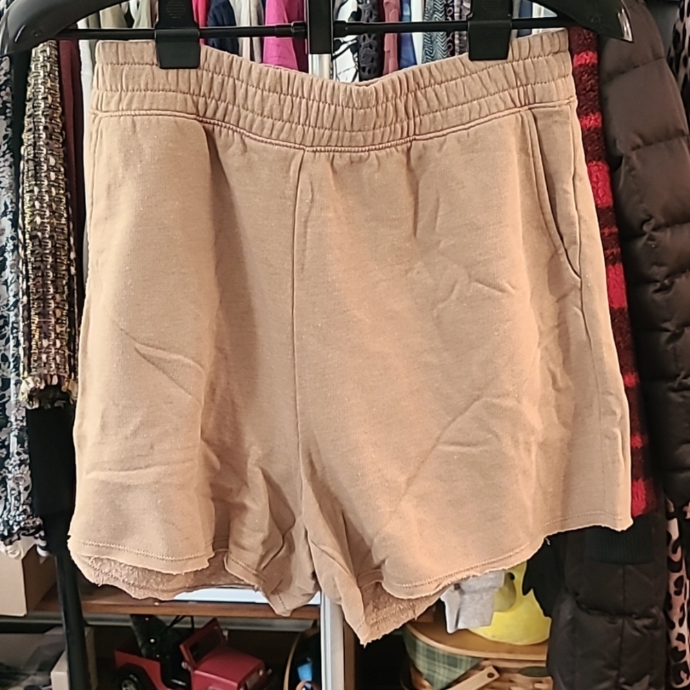 American Eagle Tan Sweat shorts Sz Med